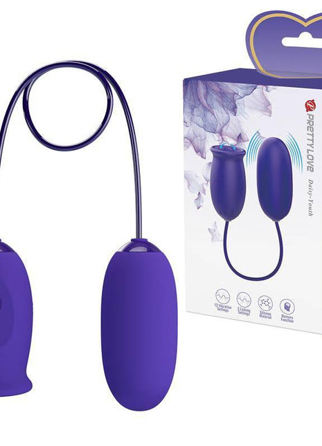 Daisy Youth Egg Vibrator and licking tongue