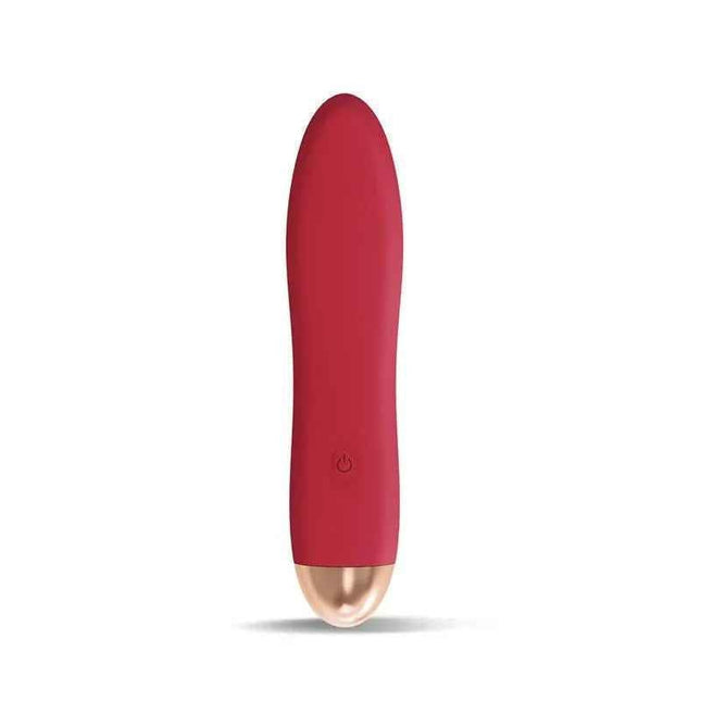 Dawel Stimulator 10 speeds rust red sleek ergonomic personal massager with water-resistant design