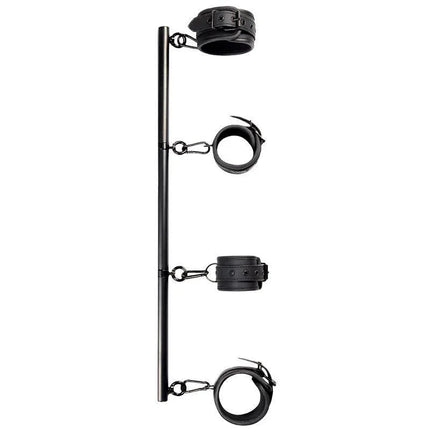 Detachable Rigid Spreader Bar 4 Detachable Neoprene Vegan Leather Cuff