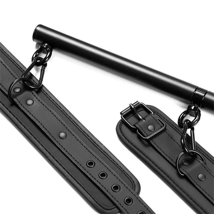 Detachable Rigid Spreader Bar 4 Detachable Neoprene Vegan Leather Cuff