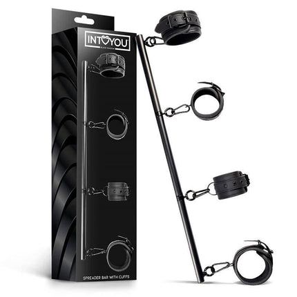 Detachable Rigid Spreader Bar 4 Detachable Neoprene Vegan Leather Cuff