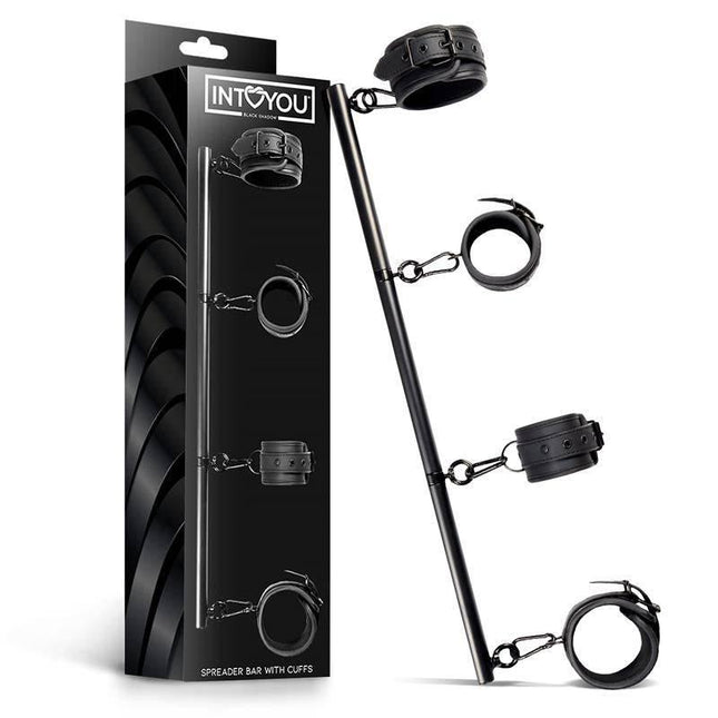 Detachable Rigid Spreader Bar 4 Detachable Neoprene Vegan Leather Cuff