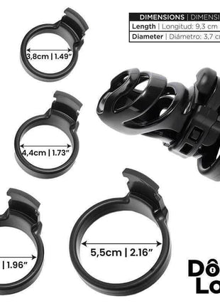 Detention Chastity Cage for Prince Albert Piercing