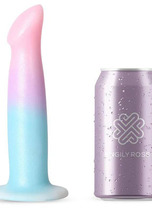 Dildo Dildo with Vibration and Suction Cup Gradient Colour 17 cm