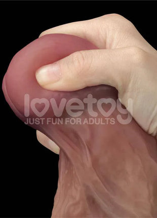 Dildo Dual Layered XXL 10.5 Black