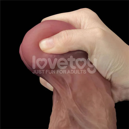 Dildo Dual Layered XXL 10.5 Black
