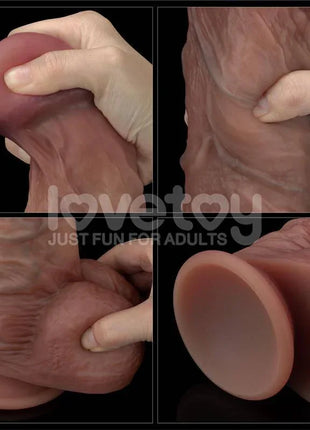 Dildo Dual Layered XXL 10.5 Black