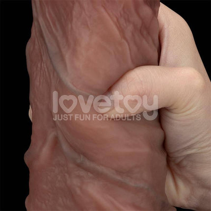 Dildo Dual Layered XXL 10.5 Black