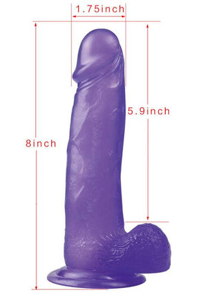 Dildo Jelly Studs 8 Purple