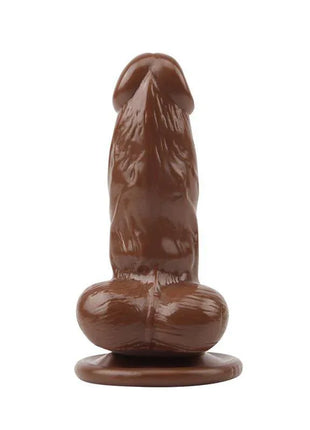 Dildo Jumbo Jack 6 Vibrating Dildo-Brown