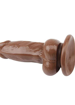 Dildo Jumbo Jack 6 Vibrating Dildo-Brown