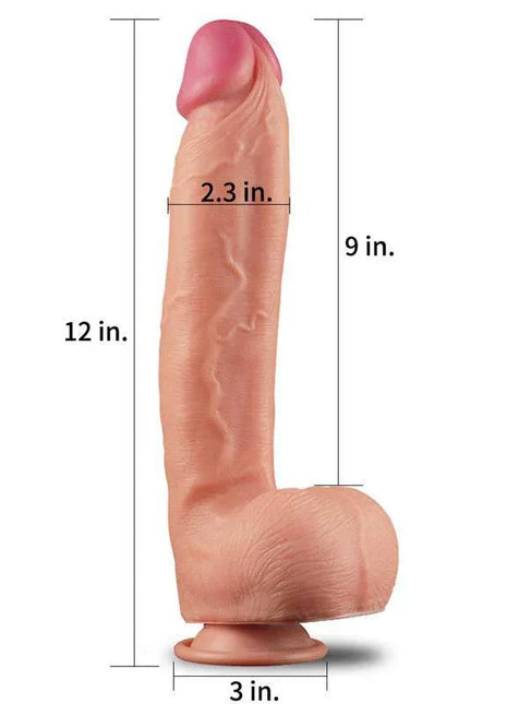 Dildo Nature 12 Dual Layer Flesh
