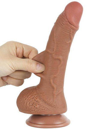 Dildo Sliding Skin 7.5 Brown