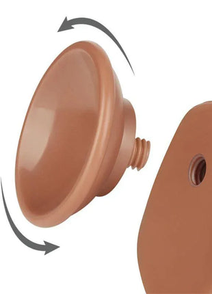 Dildo Sliding Skin 7.5 Brown