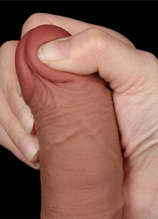 Dildo Sliding Skin 7.5 Brown
