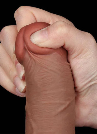 Dildo Sliding Skin 8 Brown