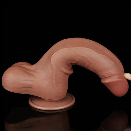 Dildo Sliding Skin 8.5in Brown