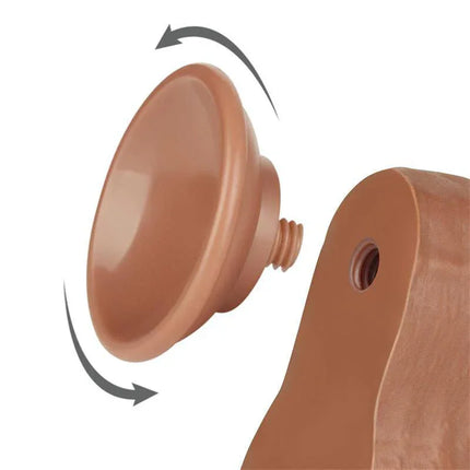 Dildo Sliding Skin 8.5in Brown