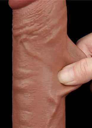 Dildo Sliding Skin 9.5 Brown
