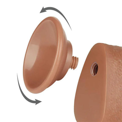 Dildo Sliding Skin 9.5 Brown