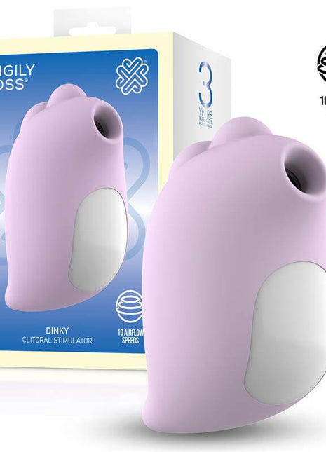 Dinky Clitoris Sucker USB in dinosaur shape with premium silicone body and compact contactless suction design