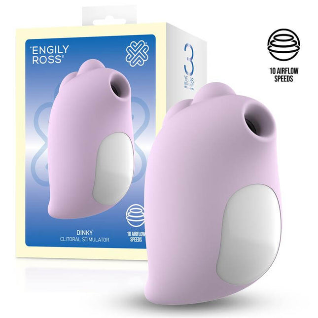 Dinky Clitoris Sucker USB in dinosaur shape with premium silicone body and compact contactless suction design