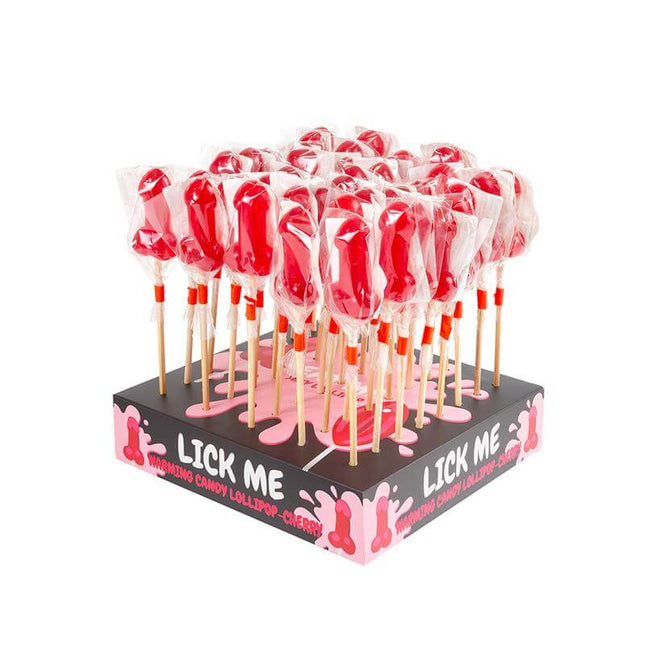 Display Cherry Lollipops Spicy Warming Effect 40 pcs