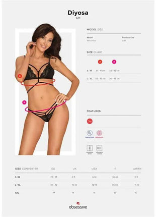 Diyosa 2 Pieces Set Black