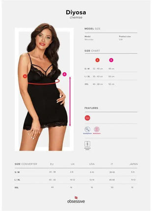 Diyosa Chemise Black