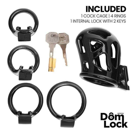 Domlock Chastity Cage: Internal Lock Mastery
