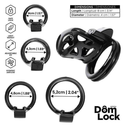 Domlock Chastity Cage: Internal Lock Mastery