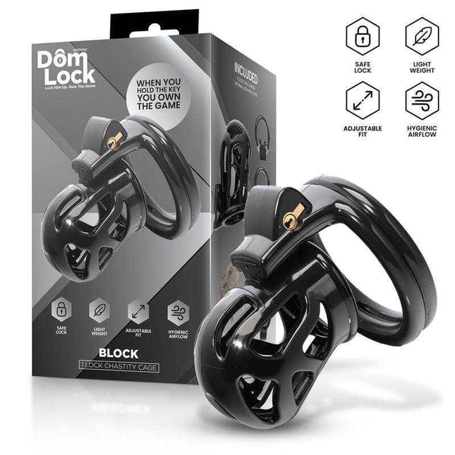 Domlock Chastity Cage: Internal Lock Mastery
