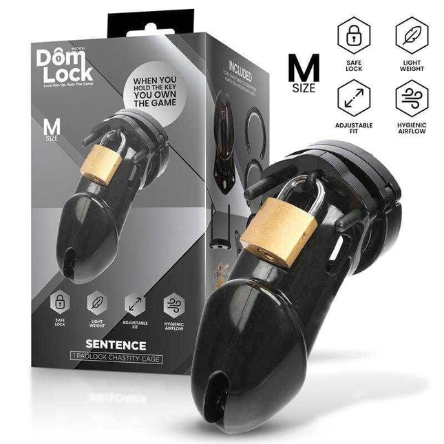 Domlock M Size Chastity Cage for Ultimate Control