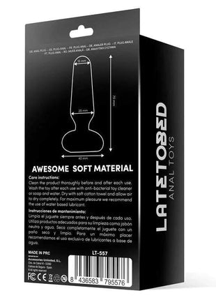 Doon Silicone Butt Plug Black made of body-safe silicone with tapered tip and ergonomic design