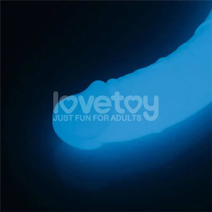 Double dildo Lumino Blue Light 18.5
