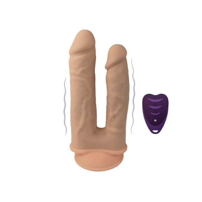 Double Penetrant Dildo 2 Motors 10 Remote Control