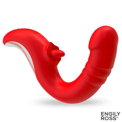 Drako Vibe Vibrator with Thrusting and Licking Tongue 360º