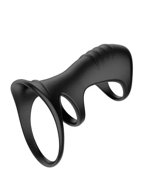 Driade Triple Ring for Men made of black silicone with a unique triple band design