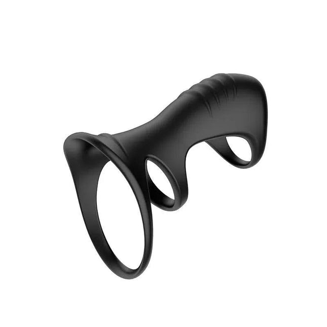 Driade Triple Ring for Men made of black silicone with a unique triple band design
