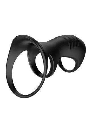 Driade Triple Ring for men made of black silicone with unique triple band design and lightweight comfort