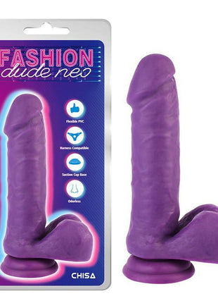 Dual Density Dildo Purple 7.6