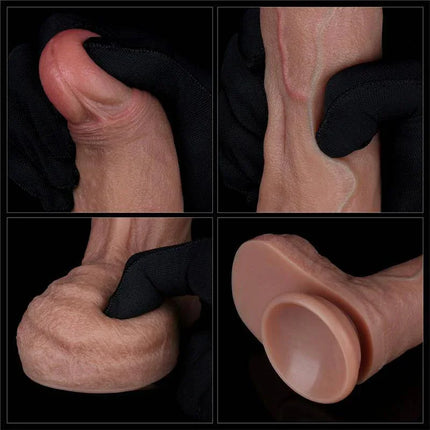 Dual Layer Silicone Dildo 8.5