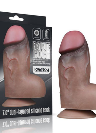 Dual Layered Platinum Silicone Dildo 7