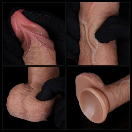 Dual Layered Silicone Dildo 7.5