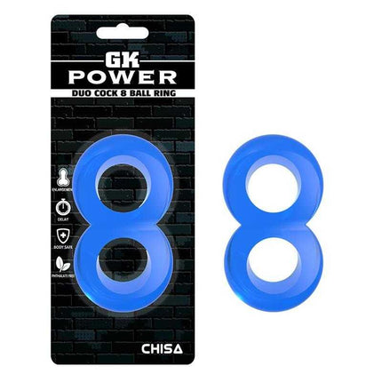 Duo Cock 8 Ball Ring for Enhanced Erections