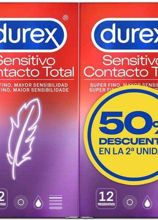 Duplo Sensitivo Contacto Total pack of 12 units for maximum comfort and sensitivity
