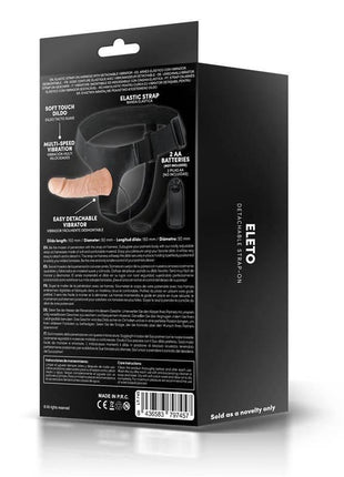 Eleto Detachable Strap-On with Hollow Dildo, Vibration and Remote Control