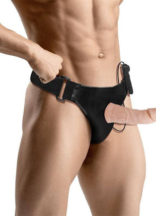 Eleto Detachable Strap-On with Hollow Dildo, Vibration and Remote Control
