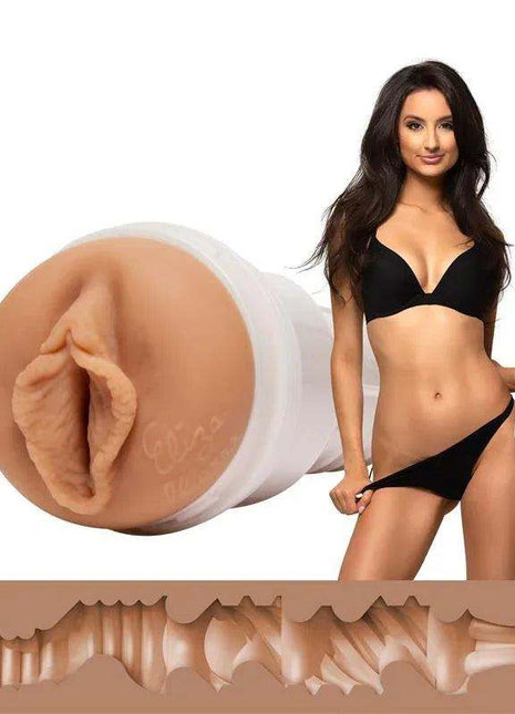 Eliza Ibarra Ethereal Pussy Vagina, a flesh-toned silicone sleeve with a realistic vulva opening and textured interior