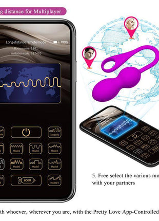Elvira Vibrating Kegel Balls with App Control